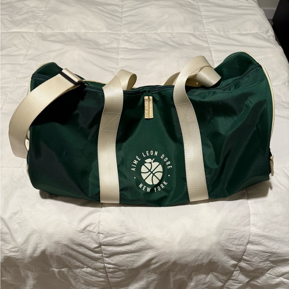 Aime Leon Dore Green and White Men's Bag